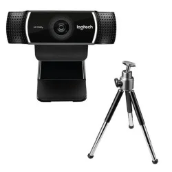Logitech C922 Full Hd Pro Streaming Webcam With Tripod - Black